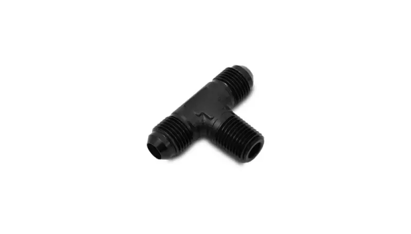 Vibrant -4An X 1/8In Npt Flare To Pipe Tee Adapter Fitting - Aluminum 2