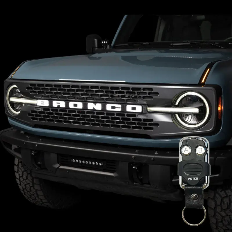 Putco 22-24 Ford Bronco Luminix Drl Led Light Hood Limb Riser (Factory Hood Side Hinge Replacements) 2