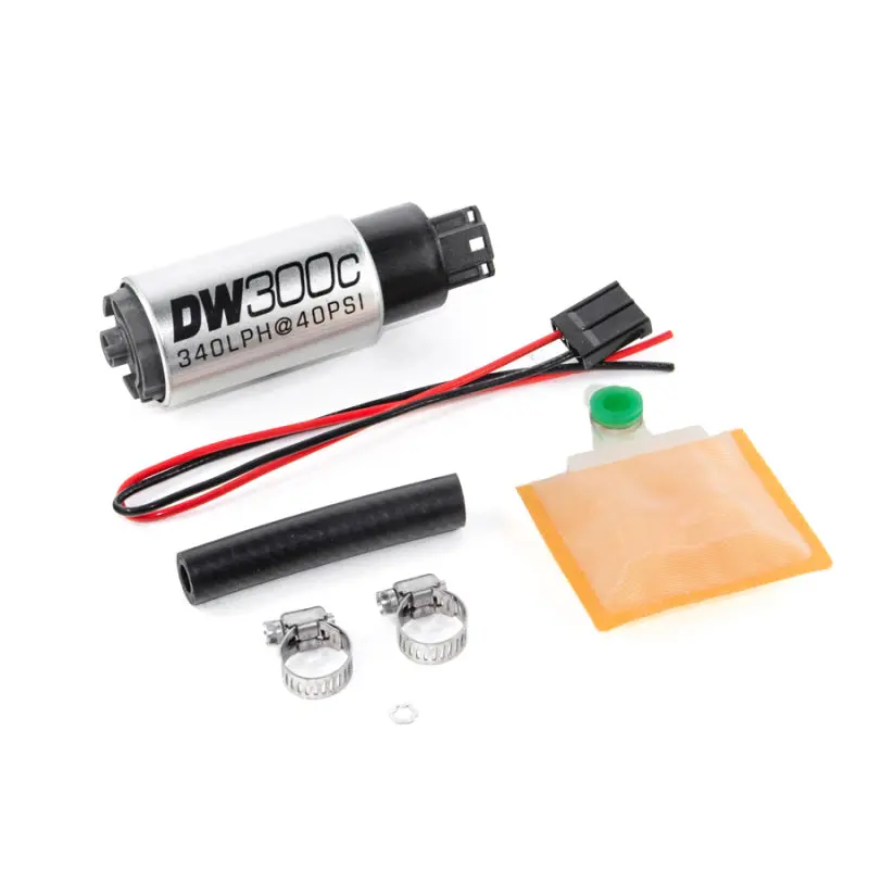 Deatschwerks 340Lph Dw300c Compact Fuel Pump W/ Universal Install Kit (W/O Mounting Clips) 2