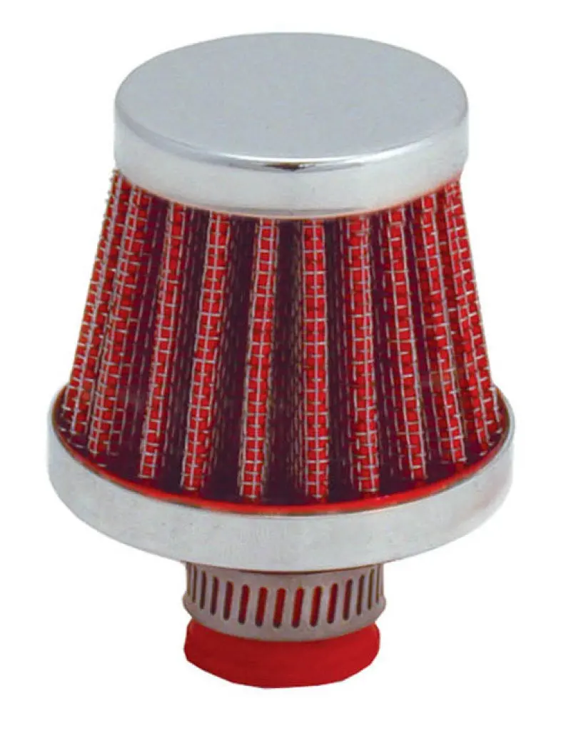 Spectre Breather Filter 10Mm Flange / 2In. Od / 1-3/4In. Height - Red 2