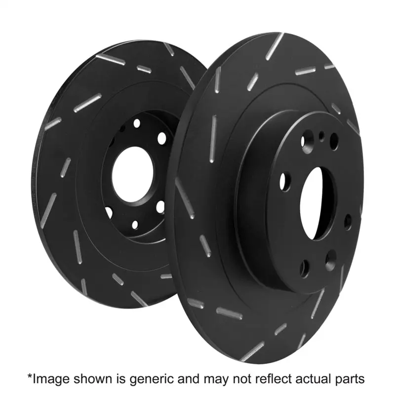 Ebc 2016+ Honda Civic (Excl Si) Usr Blackdash Sport Slotted Rear Rotors 1