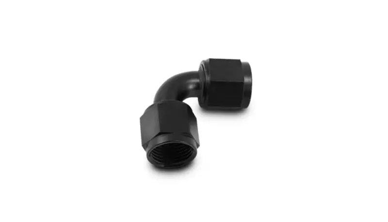 Vibrant -12An Female 90 Degree Union Adapter (An To An) - Anodized Black Only 1