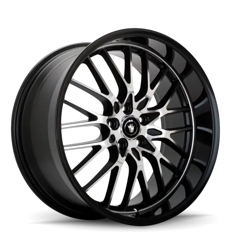 Konig Lace 17X7 10X100/114.3 Et40 Black/Machine Spoke 1