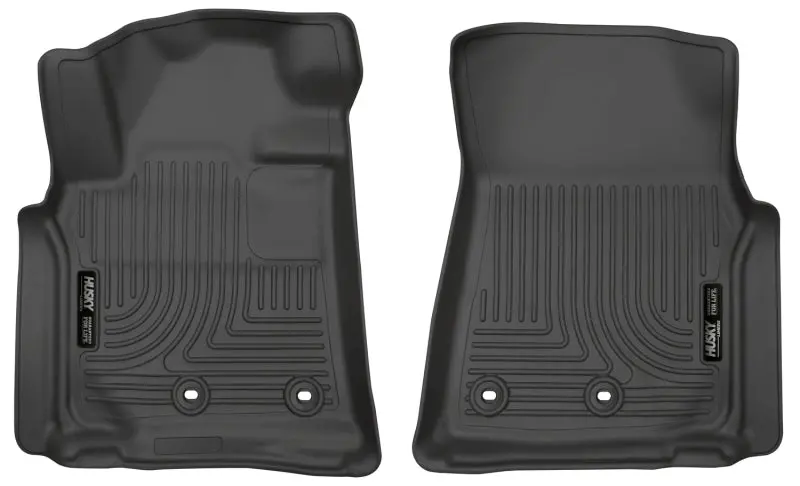 Husky Liners 13-16 Lexus Lx570 / 13-16 Toyota Land Cruiser Weatherbeater Black Front Floor Liners 1