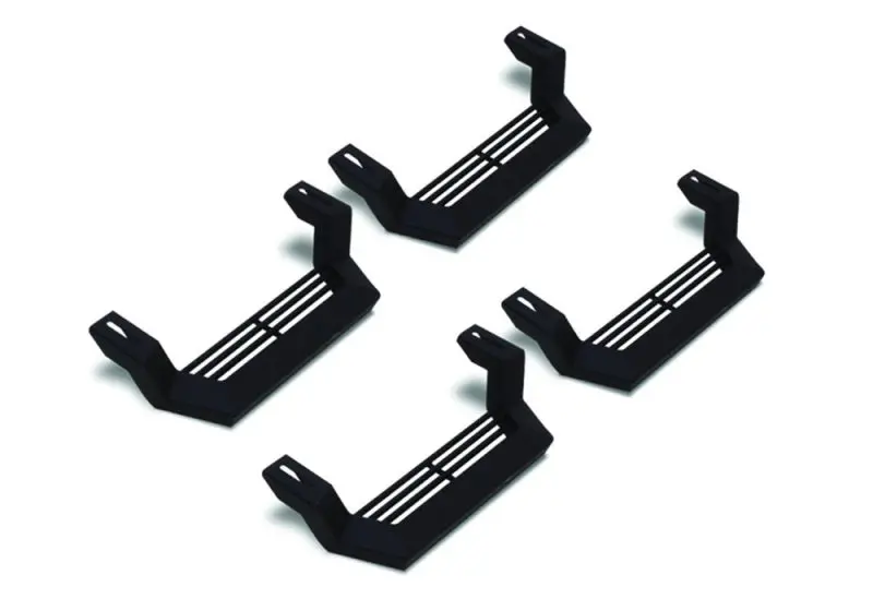 Rampage 1999-2019 Jeep Rock Rail Short Step Universal 4 Piece Set - Black 1