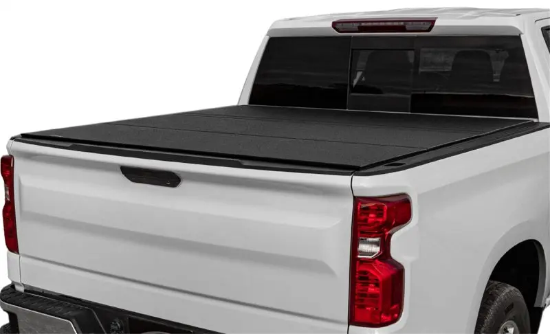 Access Lomax Tri-Fold Cover Black Urethane Finish 22+ Toyota Tundra - 5Ft 6In Bed 1