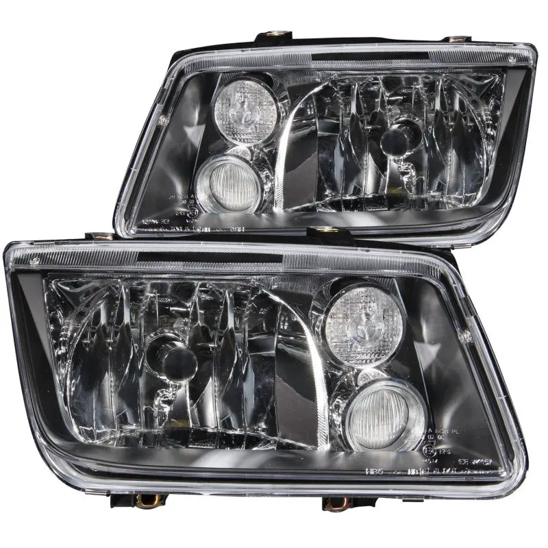 Anzo 1999-2005 Volkswagen Jetta Crystal Headlights Black W/O Bulbs 2