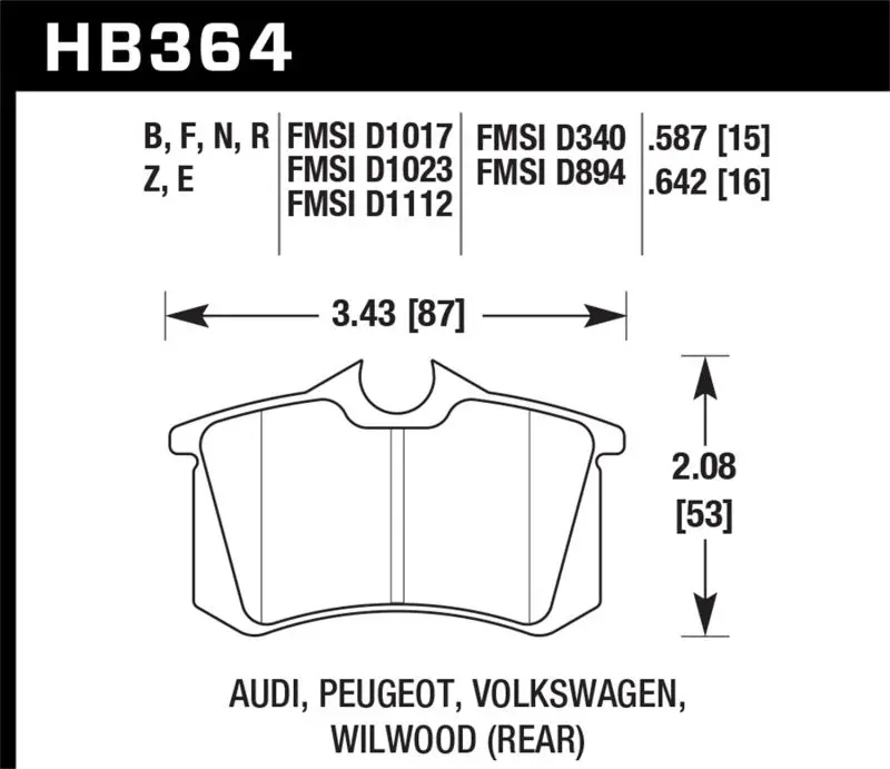 Hawk Hp+ Street Brake Pads 2