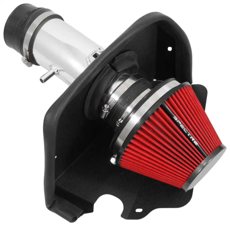 Spectre 09-17 Nissan Maxima V6-3.5L F/I Air Intake Kit - Polished W/Red Filter 1