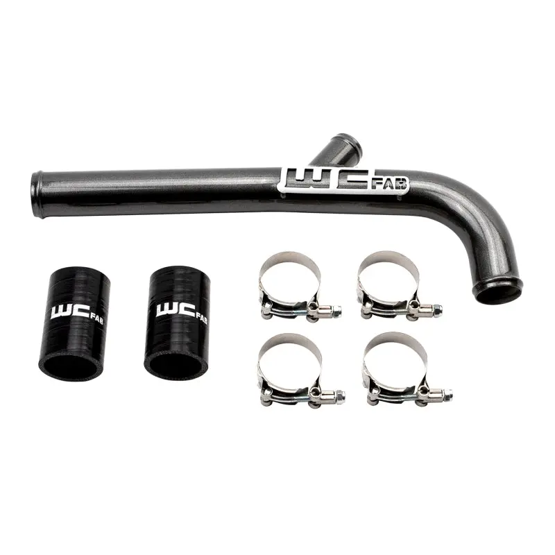Wehrli 13-15 Dodge Cummins 6.7L W/Dual Radiator Upper Coolant Pipe - Gloss Black 1