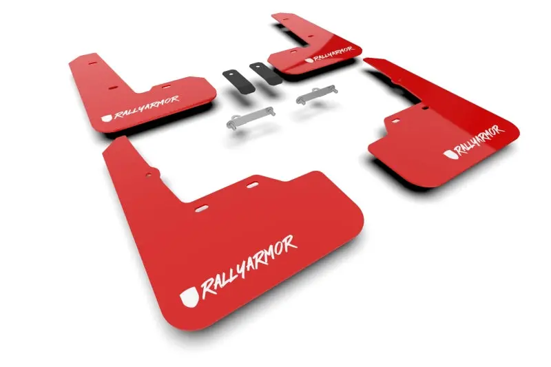 Rally Armor 22-26 Subaru Wrx Red Ur Mud Flap Altered Font White Logo 1