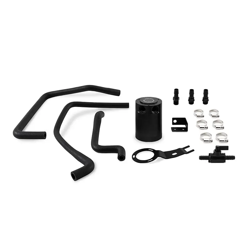 Mishimoto 2016+ Mazda Miata Baffled Oil Catch Can Kit - Black 1