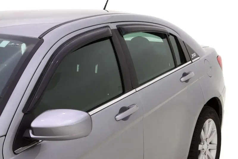 Avs 07-10 Chrysler Sebring Ventvisor Outside Mount Window Deflectors 4Pc - Smoke 1