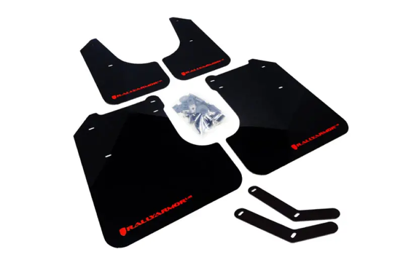 Rally Armor 08-10 Subaru Wrx / 08-11 Impreza 2.5I (Hatch/Sedan) Black Ur Mud Flap W/Grey Logo 1