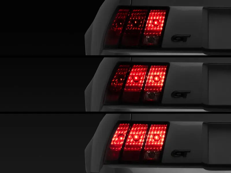 Raxiom 96-04 Ford Mustang Excluding 99-01 Cobra Sequential Tail Light Kit (Plug-And-Play Harness) 1