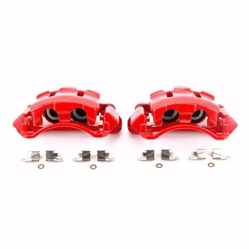 Power Stop 00-05 Ford Excursion Front Red Calipers W/Brackets - Pair 1