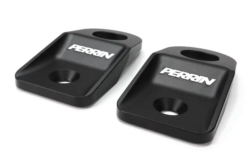 Perrin 08-14 Subaru Wrx/Sti / 08-11 Impreza / 08-10 Outback Upper Radiator Bracket Set - Black 2