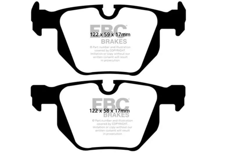 Ebc 07-10 Bmw X5 3.0 Redstuff Rear Brake Pads 2