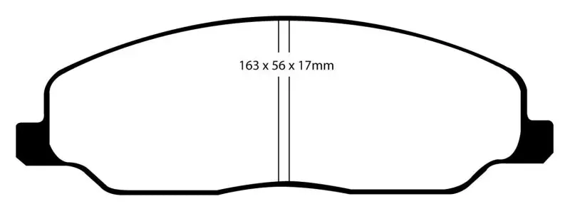 Ebc 05-10 Ford Mustang 4.0 Bluestuff Front Brake Pads 2
