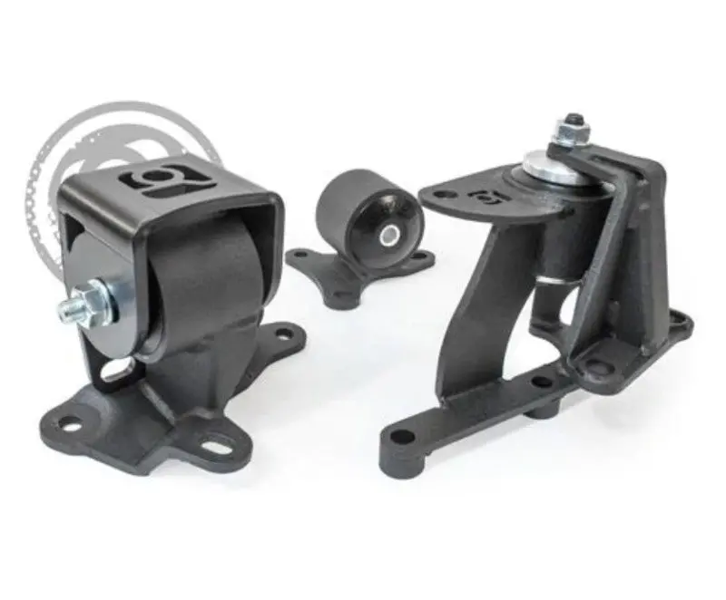 Innovative 88-91 Prelude H-Series Black Steel Mounts 75A Bushings 1