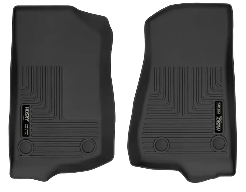 Husky Liners 19-24 Jeep Wrangler Jl/Jlu X-Act Contour Black Front Floor Liners 1