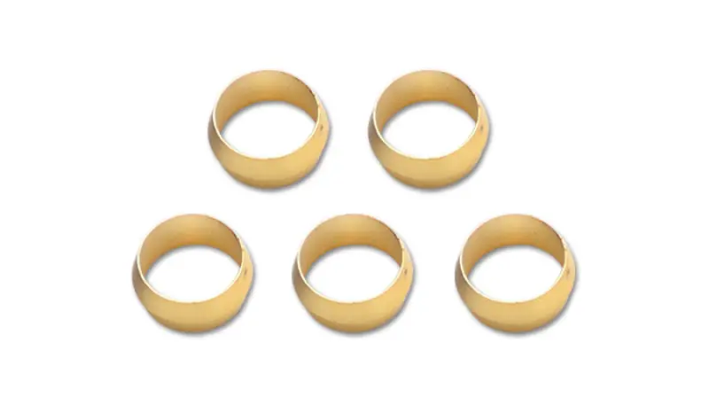 Vibrant 1/4In Brass Olive Inserts - 5Pk 2