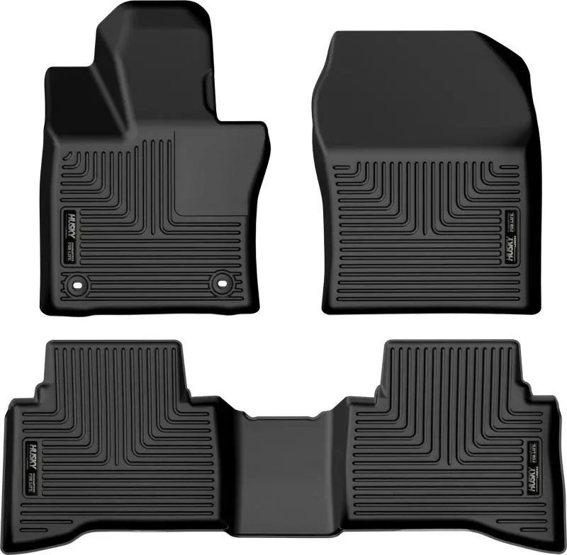 Husky Liners 2023 Toyota Prius Weatherbeater Black Front & 2Nd Seat Floor Liners 1