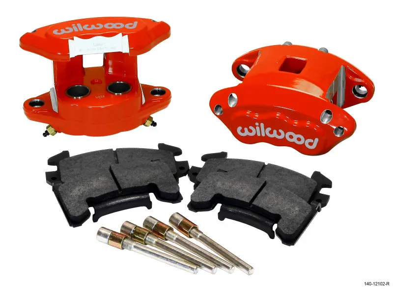 Wilwood D154 Rear Caliper Kit - Red 1.12 / 1.12In Piston 0.81In Rotor 1