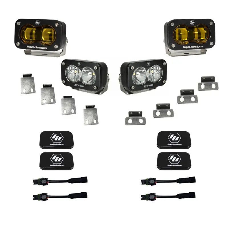 Baja Designs 21+ Ford Raptor / 22+ Bronco S2 Sae Pro Fog Pocket Light Kit 2