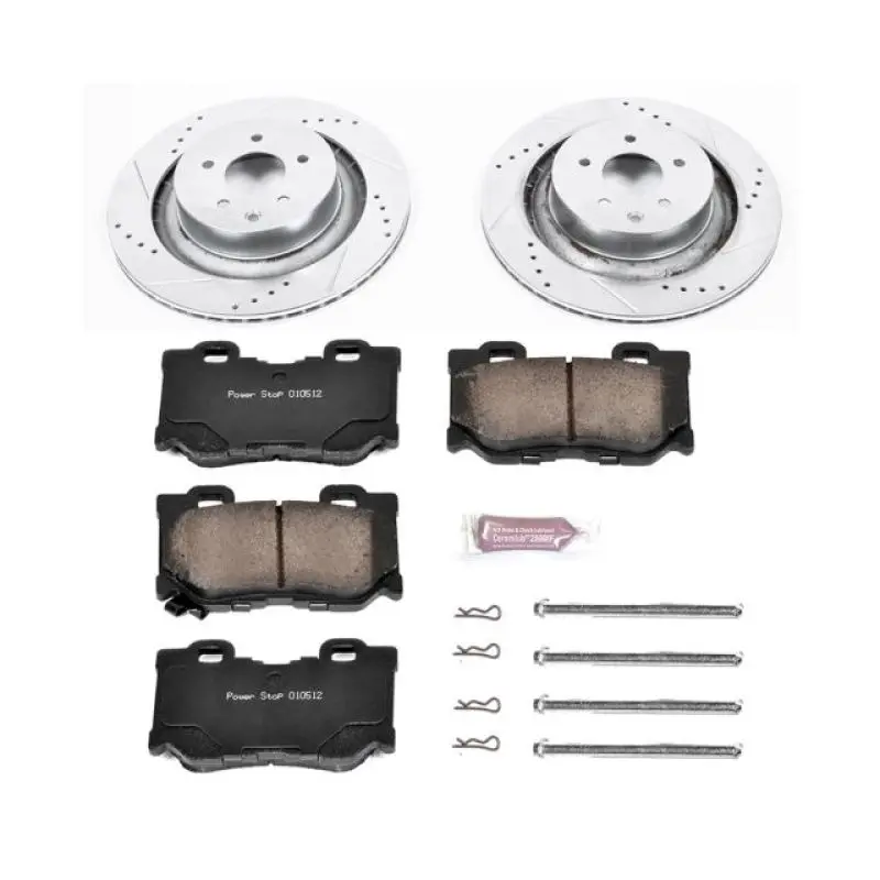 Power Stop 08-13 Infiniti G37 Rear Z23 Evolution Sport Brake Kit 1