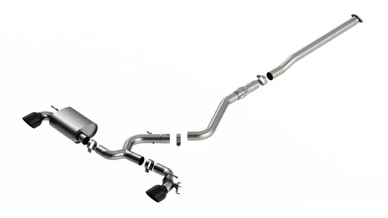 Borla 22-23 Hyundai Kona N 2.0L 4 Cyl. Turbo At/Mt Atak Catback Exhaust Black Chrome 1