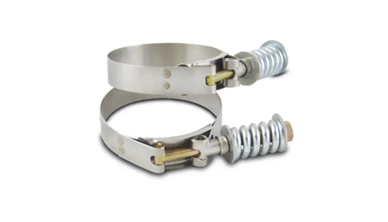 Vibrant Ss T-Bolt Clamps Pack Of 2 Size Range: 2.94In To 3.24In Od For Use W/ 2.75In Id Coupling 2