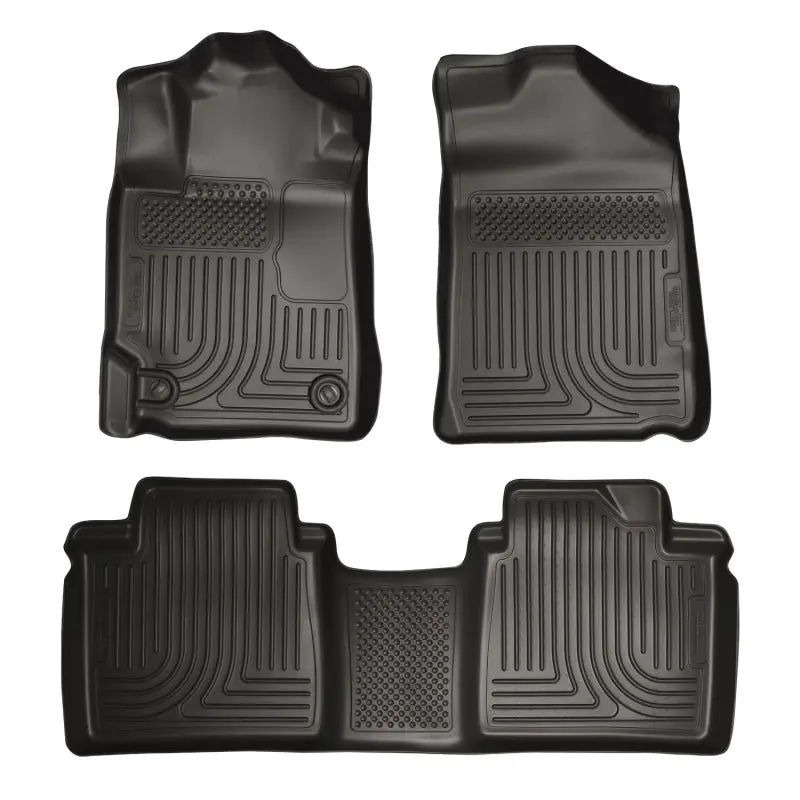 Husky Liners 07-11 Toyota Camry (All) Weatherbeater Combo Black Floor Liners (One Piece For 2Nd Row) 1