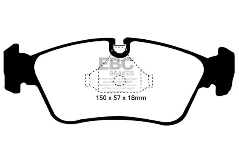 Ebc 99-02 Bmw Z3 2.5 Redstuff Front Brake Pads 1
