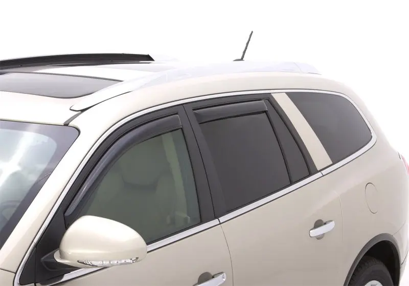 Avs 08-17 Buick Enclave Ventvisor In-Channel Front & Rear Window Deflectors 4Pc - Smoke 2