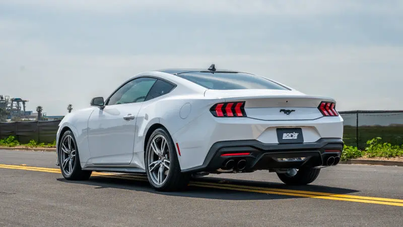 Borla 2024 Ford Mustang Ecoboost 2.3L Atak Catback Exhaust Black Chrome W/ Quad Tip - Non-Active 2