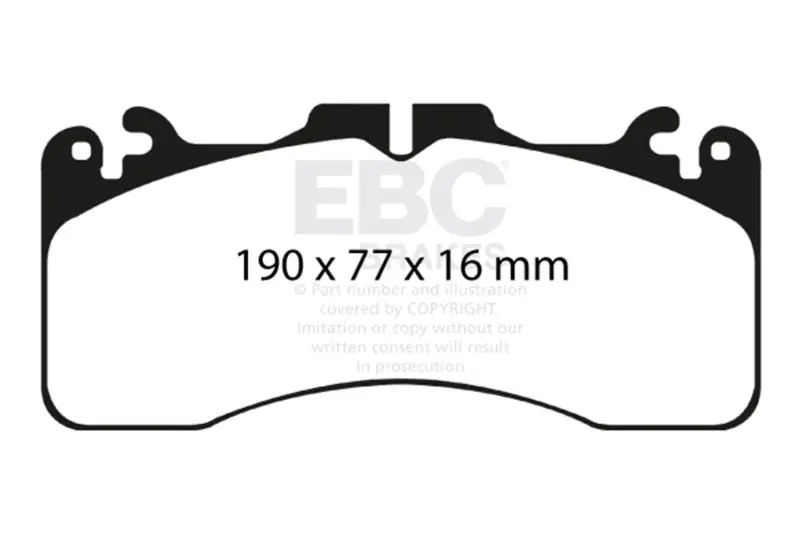 Ebc 09+ Lexus Ls460 4.6 Sport Yellowstuff Front Brake Pads 2