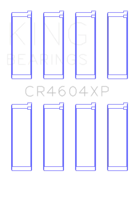 King 07-09 Mazdaspeed 3 L3-Vdt Mzr Disi (T) Duratec High Performance Rod Bearing Set - Size +0.25Mm 1
