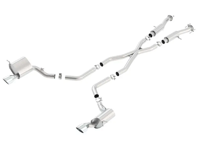Borla 2015 Jeep Grand Cherokee Srt8 Atak Dual Round Rolled Exit Catback Exhaust 1