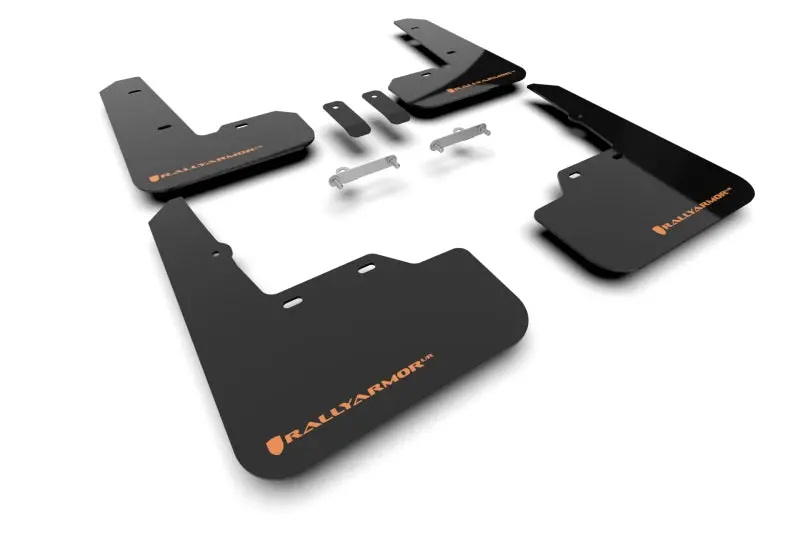 Rally Armor 22-26 Subaru Wrx Black Ur Mud Flap W/Orange Logo 1