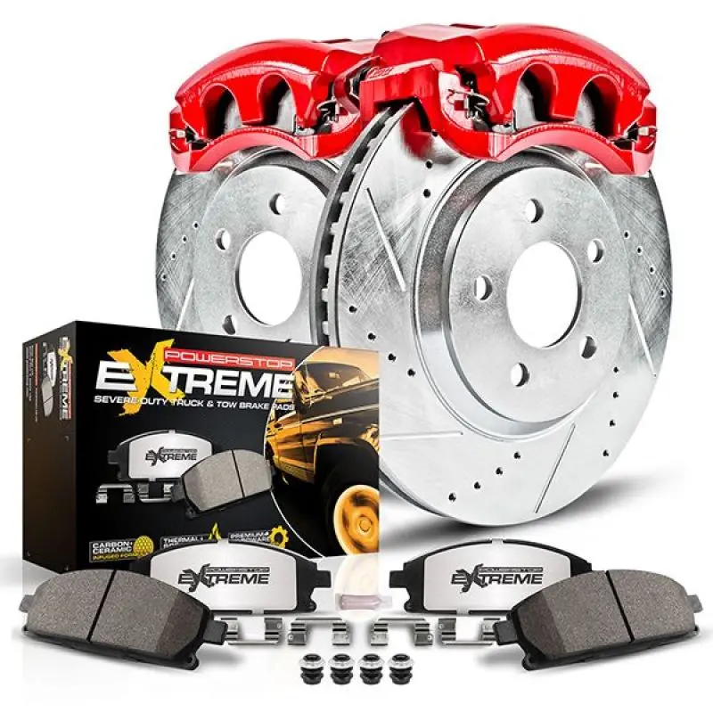 Power Stop 20-21 Chevrolet Silverado 3500 Hd Front Z36 Truck & Tow Kit W/Cals 1