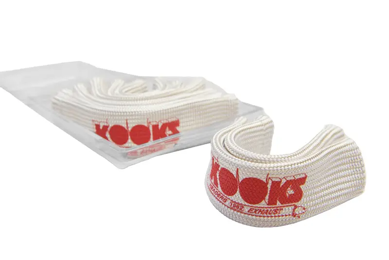 Kooks Universal Spark Plug Sleeve Set - Natural W/Red Logo (Set Of 8) 1