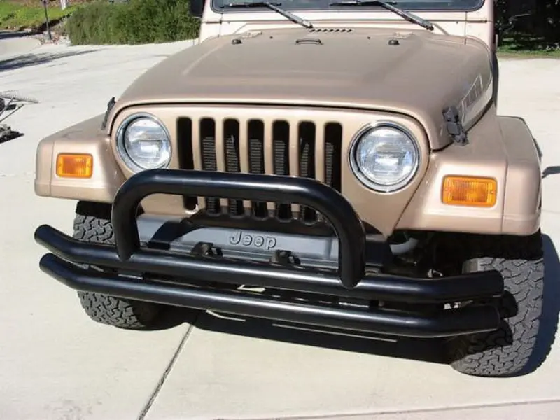 Rampage 1976-1983 Jeep Cj5 Double Tube Bumper Front - Black 1