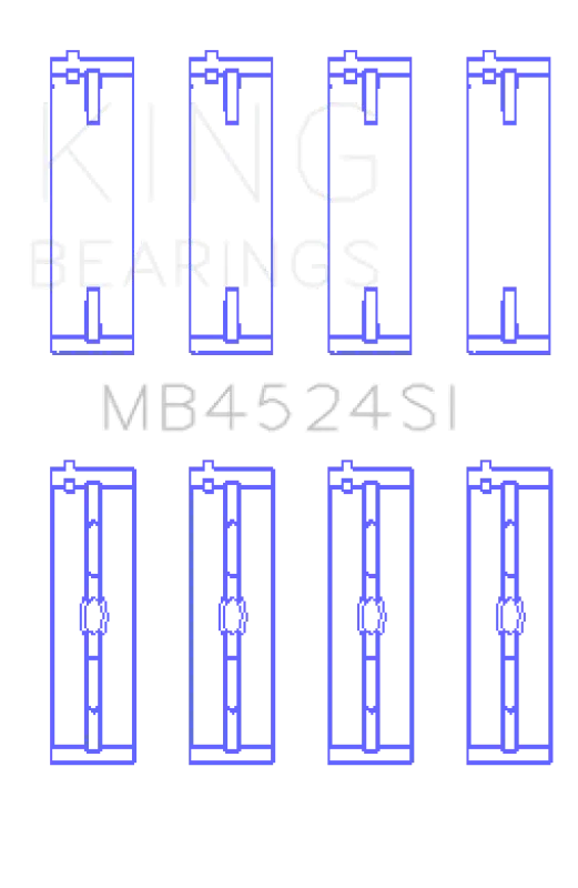 King Engine Bearings Nissan Vr38dett/Vq35hr/Vq37hr Main Bearing Set 2