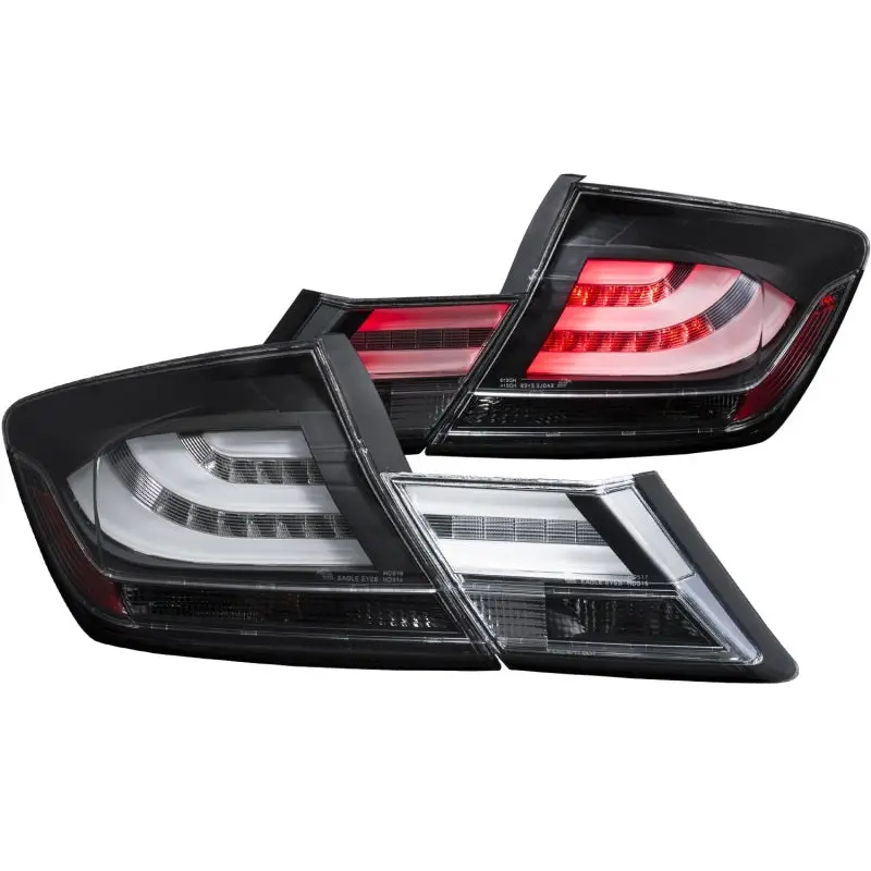Anzo 2013-2015 Honda Civic Led Taillights Black 1