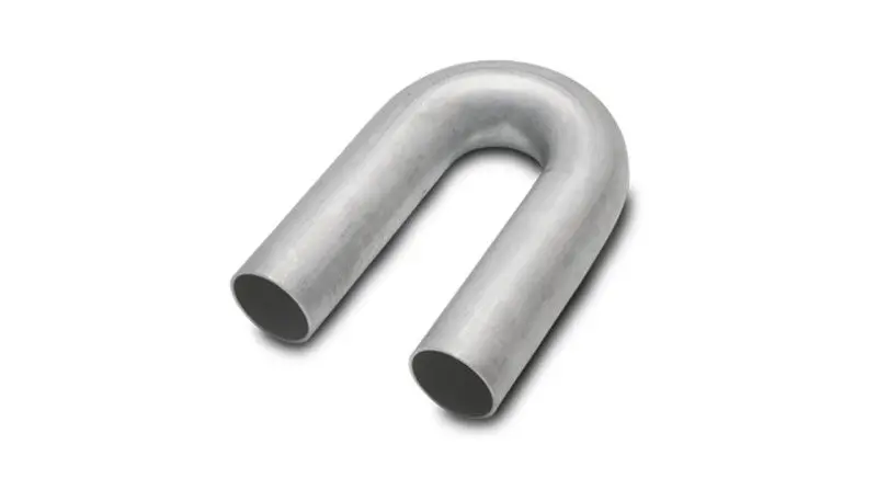 Vibrant 321 Stainless Steel 180 Degree Mandrel Bend 2.00In Od X 3.00In Clr 16 Gauge Wall Thickness 2