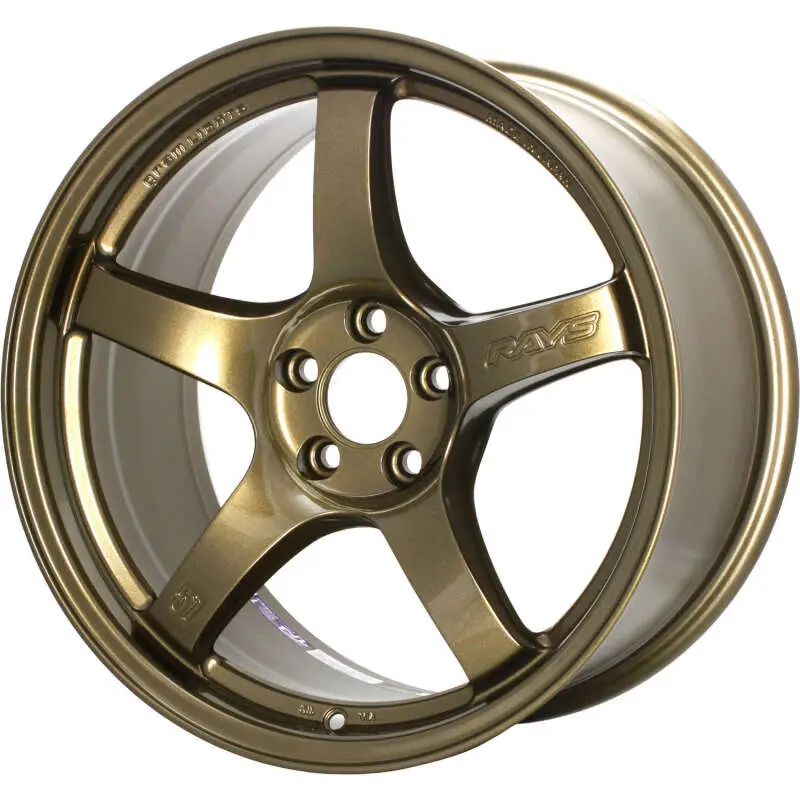 Gram Lights 57Cr 19X9.5 +45 5-114.3 Almite Gold Wheel 1