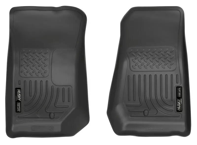Husky Liners 07-12 Jeep Wrangler Weatherbeater Black Floor Liners 1