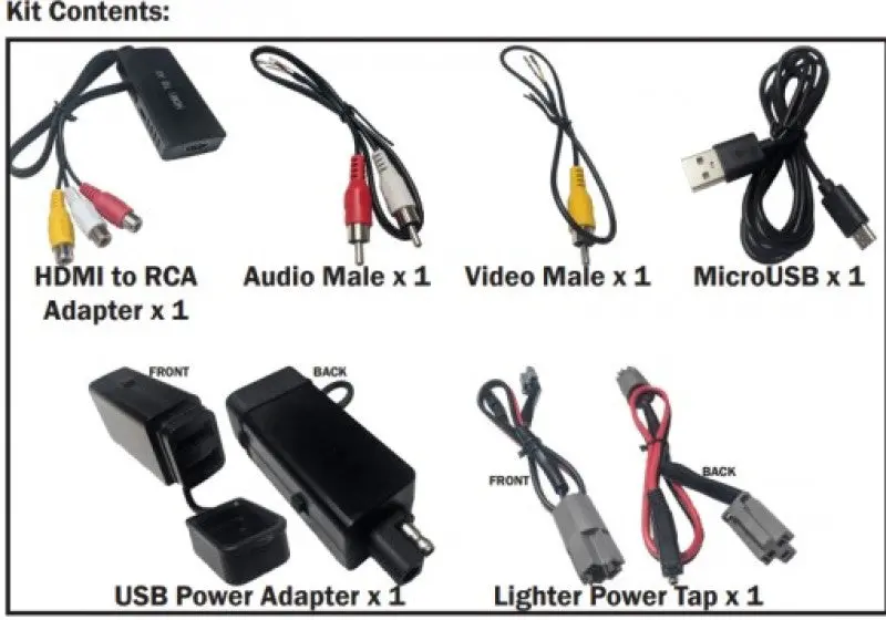 Tazer 15-17 Dodge Challenger/Charger/20-22 Jeep Gladiator/Wrangler Hdmi Av Input Kit - Type A 1