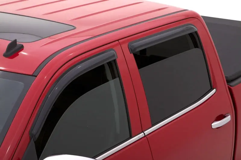 Avs 15-18 Chevy Silverado 2500 Crew Cab Ventvisor Outside Mount Window Deflectors 4Pc - Smoke 2